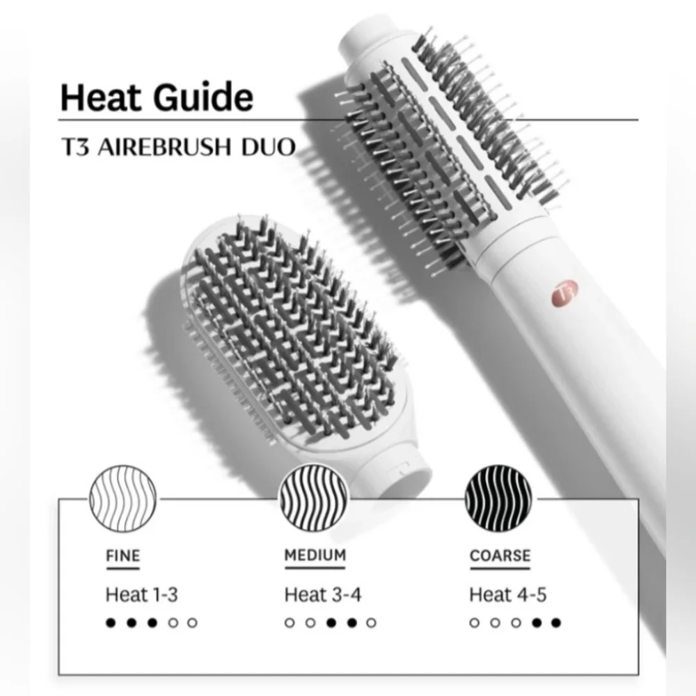 BRAND NEW IN BOX: T3 AireBrush Duo White/Rose Gold - Retails $189.99 - Picture 2 of 5